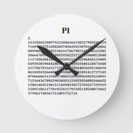 Pi Round Clock Runde Wanduhr