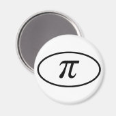 Pi Round Magnet (Vorderseite/Rückseite)