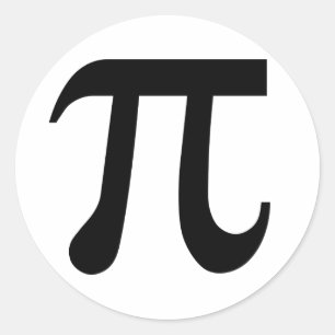 Pi Runder Aufkleber
