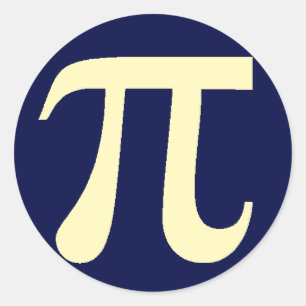 Pi Runder Aufkleber