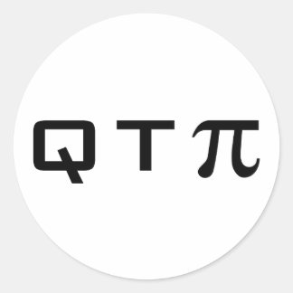 Pi Runder Aufkleber