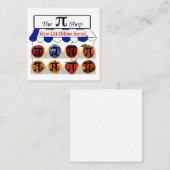 Pi Shop Quadratische Visitenkarte (Vorne/Hinten)