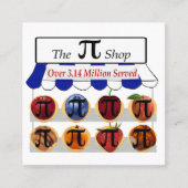 Pi Shop Quadratische Visitenkarte (Vorderseite)