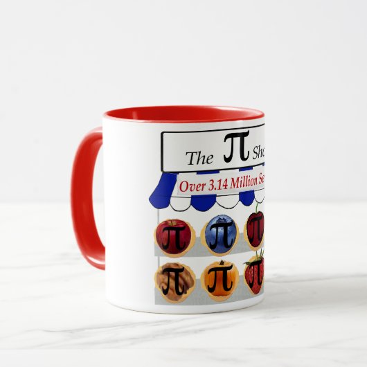 Pi Shop Tasse (Vorderseite Links)