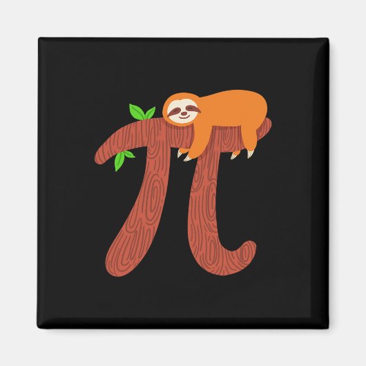 Pi Sloth Mathematiker Lehrer Geschenk Magnet (Vorne)