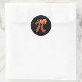 Pi Sloth Mathematiker Lehrer Geschenk Runder Aufkleber (Tasche)