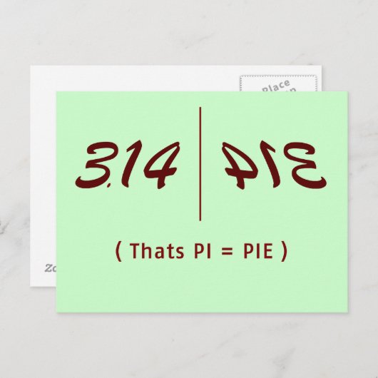 PI Spaß Postkarte (Vorne/Hinten)