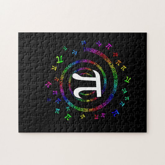 Pi Spiral Novelty Puzzle (Horizontal)
