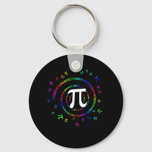 Pi Spiral Novelty Schlüsselanhänger (Vorderseite)
