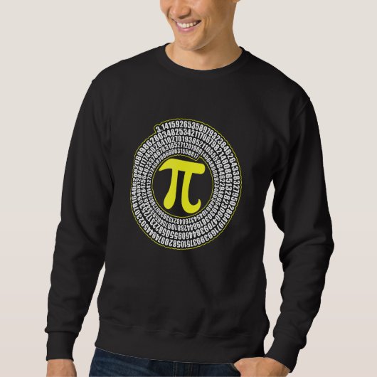 Pi Spiral Symbol Math Unendlichkeit Irrationale Za Sweatshirt (Vorderseite)