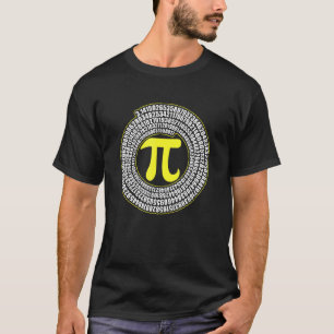 Pi Spiral Symbol Math Unendlichkeit Irrationale Za T-Shirt