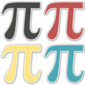 Pi-Sticker Aufkleber (Vorderseite)