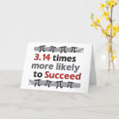 Pi Success Funny Math Abschluss Card Karte (Gelbe Blume)