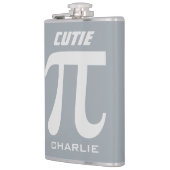 Pi/Süsse Pi benutzerdefinierte Monogramm-Flasche Flachmann (Links)