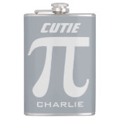 Pi/Süsse Pi benutzerdefinierte Monogramm-Flasche Flachmann (Vorderseite)