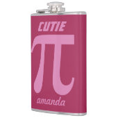 Pi/Süsse Pi benutzerdefinierte Monogramm-Flasche Flachmann (Links)