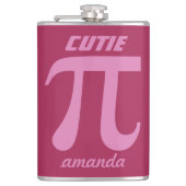Pi/Süsse Pi benutzerdefinierte Monogramm-Flasche Flachmann (Vorderseite)