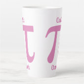Pi / Süsse Pi benutzerdefinierter Text Milchtasse (Vorderseite)