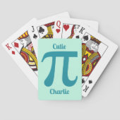 Pi / Süsse Pi benutzerdefinierter Text und Farbe Spielkarten (Rückseite)