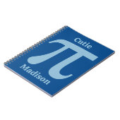 Pi/Süsse Pi individuelle Name Notizblock (Linke Seite)
