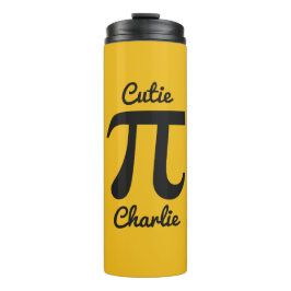 Pi / Süsse Pie custom text & color tumbler Thermosbecher