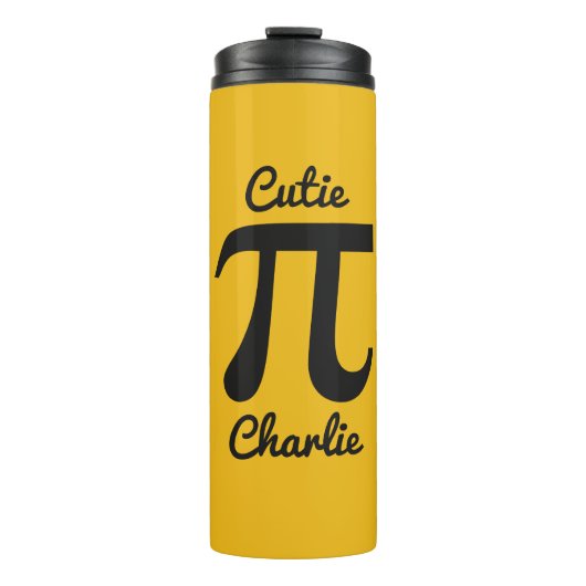 Pi / Süsse Pie custom text & color tumbler Thermosbecher (Vorderseite)