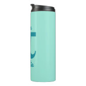 Pi / Süsse Pie custom text & color tumbler Thermosbecher (Nach rechts gedreht)