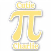 Pi/Süsse Pie individuelle Name Aufkleber (Vorderseite)