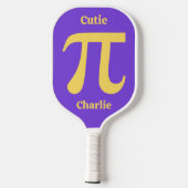 Pi/Süsse Pie individuelle Name Pickleball Schläger (Rückseite)