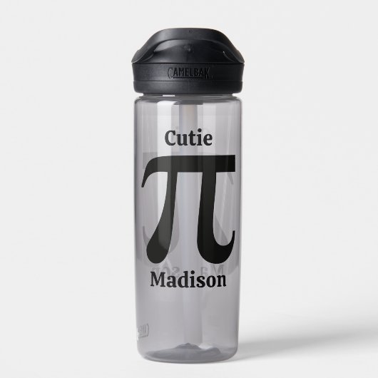 Pi/Süsse Pie individuelle Name Trinkflasche (Rückseite)