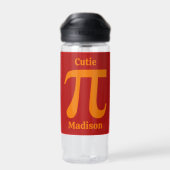 Pi/Süsse Pie individuelle Name Trinkflasche (Rückseite)