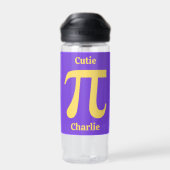 Pi/Süsse Pie individuelle Name Trinkflasche (Rückseite)