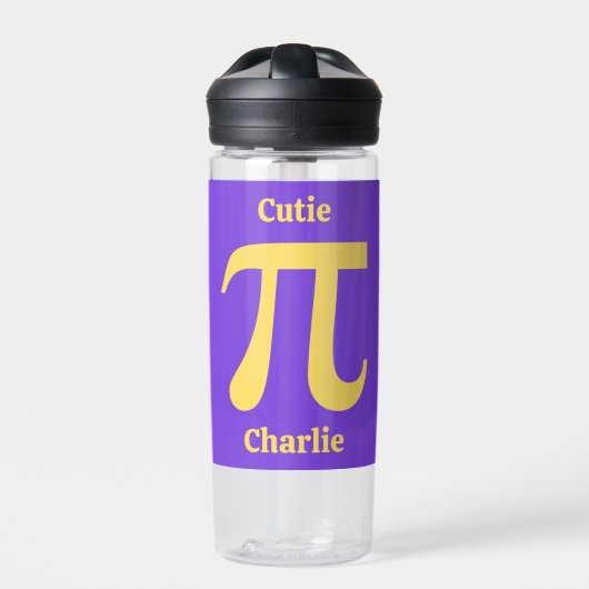 Pi/Süsse Pie individuelle Name Trinkflasche (Vorderseite)