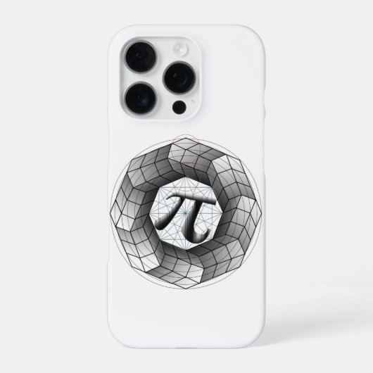 Pi-Symbol-π, Optical Illusion iPhone-Hülle für dic iPhone Hülle (Rückseite)