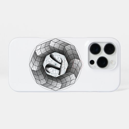 Pi Symbol-1, Optical Illusion iPhone Case für Sie Hülle (Rückseite (Horizontal))