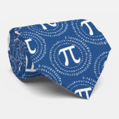Pi Symbol 3.14 Nummer Spiral Pi Day Blue Krawatte (Gerollt)