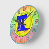 Pi Symbol 3.14 Ultimate Runde Wanduhr (Winkel)