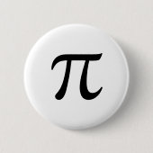 Pi-Symbol-Abzeichen Button (Vorderseite)
