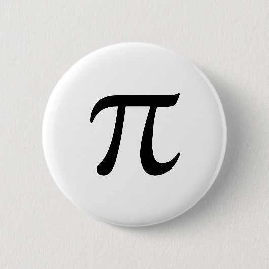 Pi-Symbol-Abzeichen Button (Vorderseite)