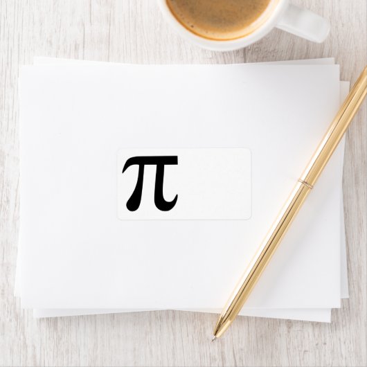 Pi Symbol Adressaufkleber (Insitu)