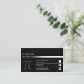 Pi Symbol | Berater Visitenkarte (Stehend Vorderseite)