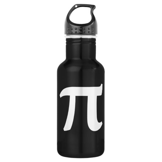 Pi Symbol Edelstahlflasche (Vorderseite)