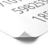 Pi-Symbol für Mathematik Poster (Ecke)