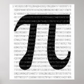 Pi-Symbol für Mathematik Poster (Vorne)
