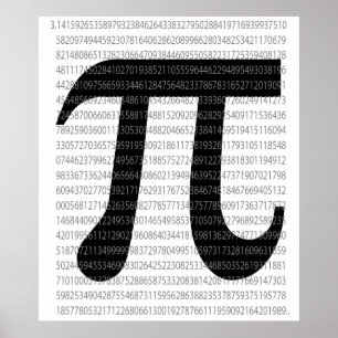 Pi-Symbol für Mathematik Poster