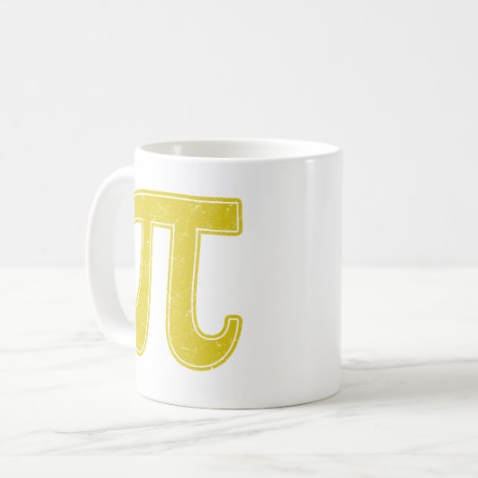 Pi-Symbol Kaffeetasse (Vorderseite Links)