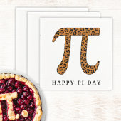 Pi Symbol Leopard Muster Happy Pi Day Serviette