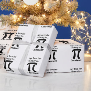 Pi-Symbol Lustig Meine Liebe zum Geld ist Pi-Symbo Geschenkpapier