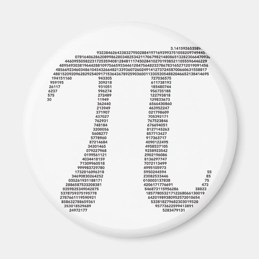 Pi Symbol Magnet (Vorne)