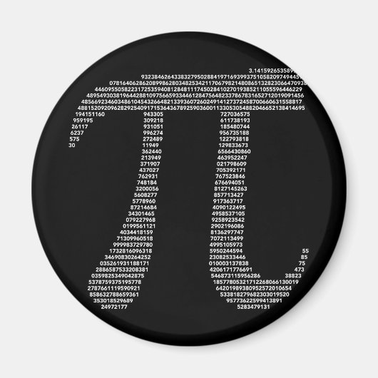 Pi Symbol Magnet (Vorne)